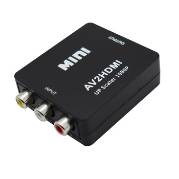 AV2HDMI-съвместим 3RCA AV/CVSB L/R Видео към HDMI-съвместим AV Scaler адаптер HD Video Converter Box 1080P Поддръжка NTSC PAL