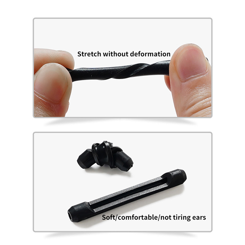 1 pāris jaunu brilles pret slīdēšanu uzmava pret zudumu Silikona auss āķis kāja auss āķis sānsādes galvas balsta brilles piederumi, mīksti