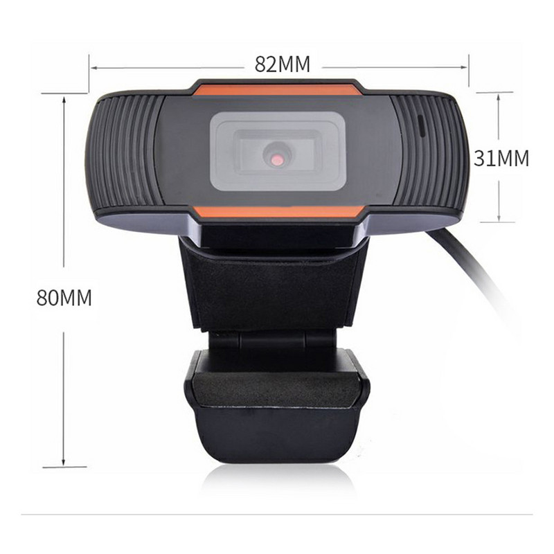 720P HD web kamera s mikrofonom, rotirajući dvosmjerni audio razgovor za stolno računalo, mini USB 2.0 web kamera za video snimanje