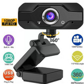 Webcam Webcam με μικρόφωνο Κάμερα υπολογιστή 1080p HD 4K κάμερα Web USB για υπολογιστή Full 60fps για υπολογιστή Webcam Κάμερα D9A4