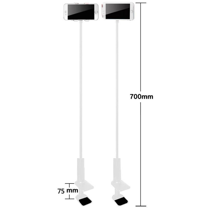360 laipsnių lanksčios rankos stalo padėklo laikiklio stovas, ilgas tingus žmonių lovos stalinio kompiuterio laikiklis, skirtas iPhone Samsung Huaiwei Xiaomi iPad