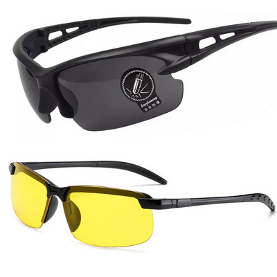 Vyriški naktinio matymo akiniai lauko dviračių akiniai juodi rėmeliai akiniai Didmeninė prekyba moterims vairuotojų naktiniai akiniai madingi akiniai geltoni
