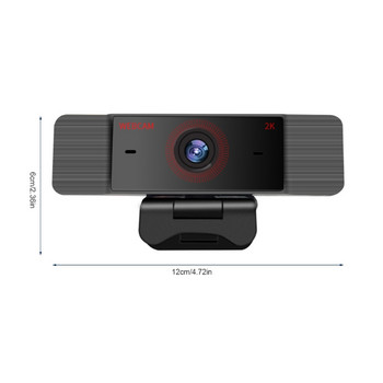 2K стрийминг 1080P уеб камера с висока разделителна способност USB десктоп Уеб камера с усъвършенстван автофокус за геймъри Facebook YouTube Streamer