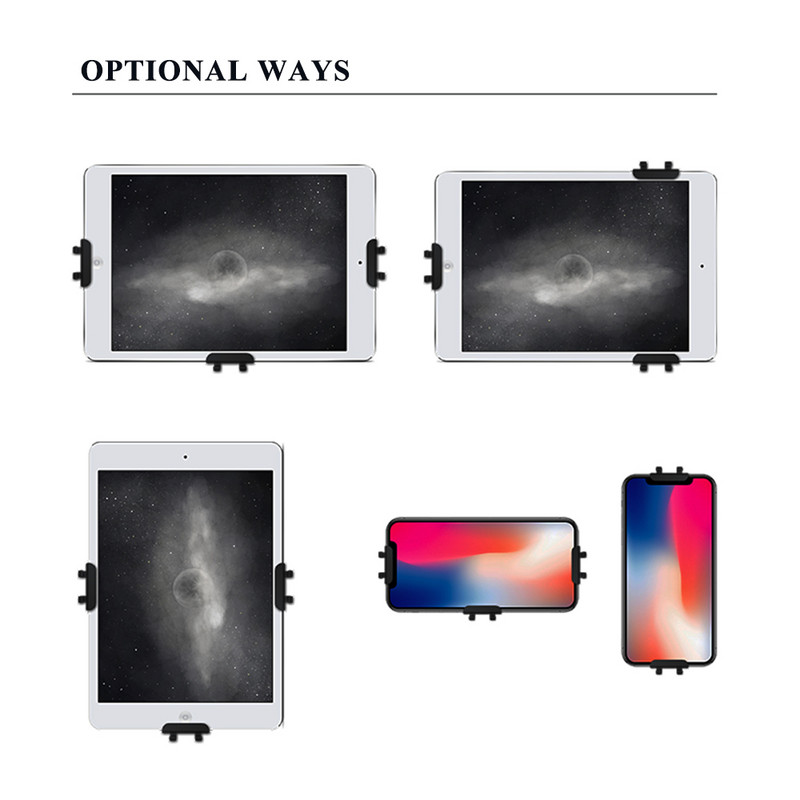 Planšetinio kompiuterio laikiklio sieninio laikiklio stovas, skirtas iPad palaikymui iPhone/Samsung Galaxy/kindle paperwhite laikymo laidai ir namų kabliukas