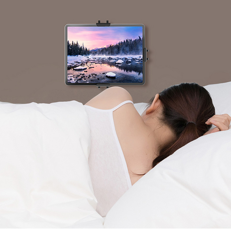 Planšetinio kompiuterio laikiklio sieninio laikiklio stovas, skirtas iPad palaikymui iPhone/Samsung Galaxy/kindle paperwhite laikymo laidai ir namų kabliukas