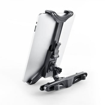 Ευέλικτο περιστρεφόμενο 360 μοιρών για μαξιλάρι αυτοκινήτου iPad Κινητό Βάση στήριξης πλάτης Στήριγμα προσκέφαλου Tablet Μαύρη βάση στήριξης Τηλέφωνο 105mm S P6L1