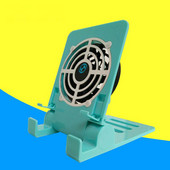 USB stalinio telefono ventiliatorius tylus aušinimo padėklo radiatorius su sulankstomu stovo laikikliu išmaniųjų telefonų planšetiniams kompiuteriams