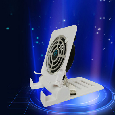 USB stalinio telefono ventiliatorius tylus aušinimo padėklo radiatorius su sulankstomu stovo laikikliu išmaniųjų telefonų planšetiniams kompiuteriams