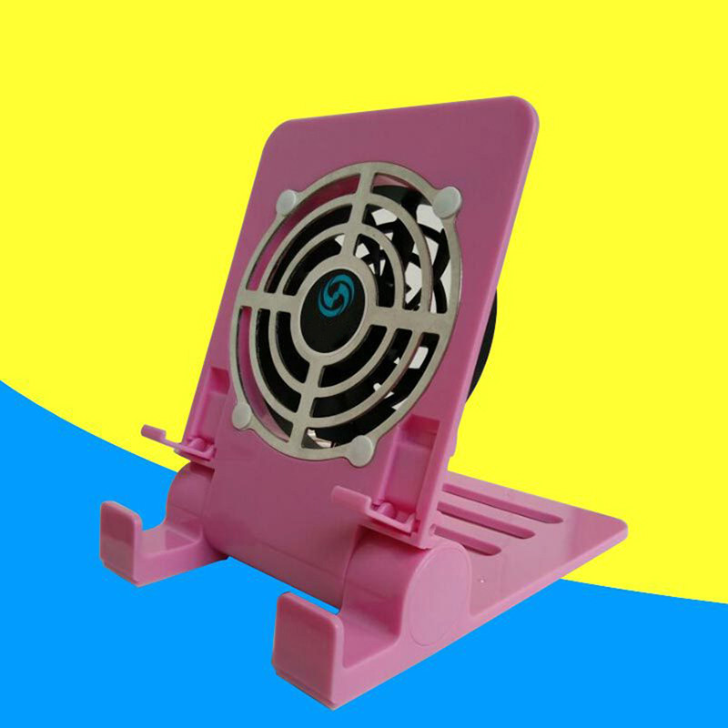 USB stalinio telefono ventiliatorius tylus aušinimo padėklo radiatorius su sulankstomu stovo laikikliu išmaniųjų telefonų planšetiniams kompiuteriams