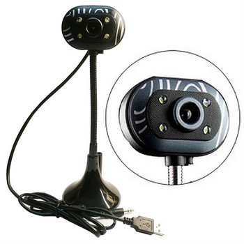 Κάμερα Web HD Κάμερα Ιστού USB με μικρόφωνο ακύρωσης θορύβου Περιστροφή 360 μοιρών Κάμερα web CMOS για οικιακό υπολογιστή υπολογιστή γραφείου Παιχνίδι μελέτης