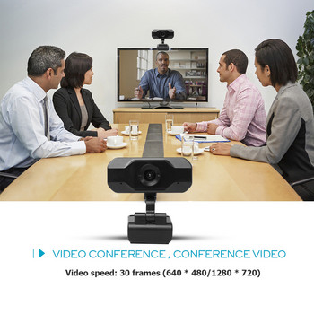 Κάμερα Web HD 1080P Υπολογιστή Υπολογιστή Web Κάμερα USB με Μικρόφωνο Περιστρεφόμενη κάμερα για βιντεοκλήσεις Διάσκεψη Εργασία για υπολογιστή