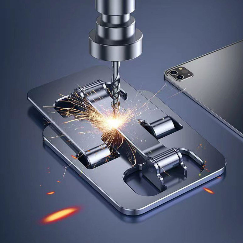 Univerzális, alumíniumötvözetből készült hordozható táblagép tartó iPad tartóhoz, táblagép állványra rögzíthető, állítható, rugalmas mobiltelefon-állvány