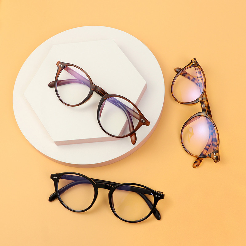Unisex retro apvalių rėmelių akiniai Mėlyni šviesą blokuojantys akiniai Optiniai akiniai nuo mėlynų spindulių Kompiuterinių žaidimų apsauginiai akiniai