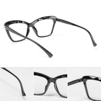 Нови горещи извънгабаритни очила с антисиня светлина, котешко око, квадратни дамски очила за четене, актуален дизайн, оптични компютърни очила