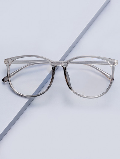 Klasikiniai anti-mėlyni akiniai rėmeliai paprasto dizaino madingi skaidrūs apvalūs blokuojantys akiniai optiniai rėmeliai kompiuterių akiniai