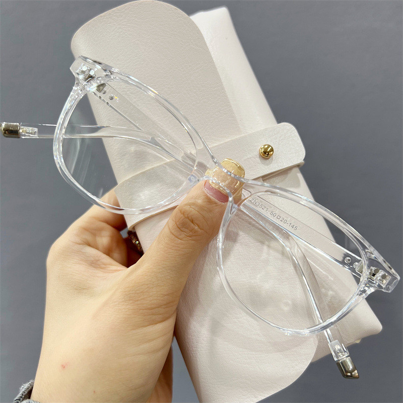 2023 m. kvadratiniai akiniai, skaidraus lęšio rėmeliai, moteriški prekės ženklo akiniai, optiniai rėmeliai, trumparegystė, skaidrūs akinių antgaliai