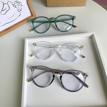 Модни рамки за очила за жени Vintage Blue Light Компютърни мъжки очила Кръгли оптични очила