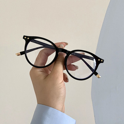 Ramă de ochelari la modă pentru femei, vintage, lumină albastră, computer, bărbați, ochelari, rotunzi, optici
