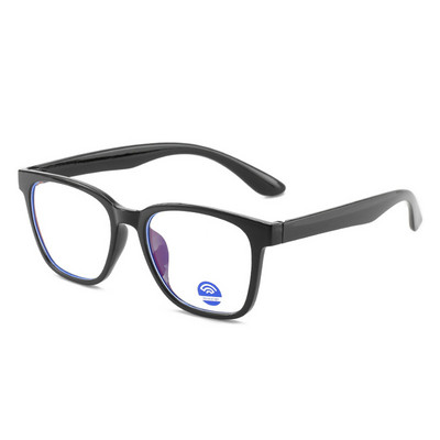 Madingi akiniai prieš mėlyną šviesą skaidrūs stačiakampiai rėmeliai moterims vyriški kompiuteriniai žaidimai akių gamybai paprasti akiniai