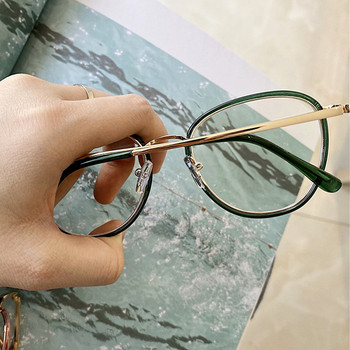 1Pc Retro Anti Blue Ray γυαλιά υπολογιστή Γυναικεία γυαλιά στρογγυλού ματιού Ανδρικά γυαλιά μόδας που μπλοκάρουν το μπλε φως Οπτικοί σκελετοί