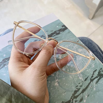 1Pc Retro Anti Blue Ray γυαλιά υπολογιστή Γυναικεία γυαλιά στρογγυλού ματιού Ανδρικά γυαλιά μόδας που μπλοκάρουν το μπλε φως Οπτικοί σκελετοί