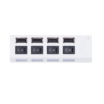 RYRA USB 2.0 Hub USB Hub 2.0 Multi USB Splitter Hub Χρήση μετασχηματιστή τροφοδοσίας 4/7 Θύρας Multiple Expander 2.0 USB Hub with Switch for PC