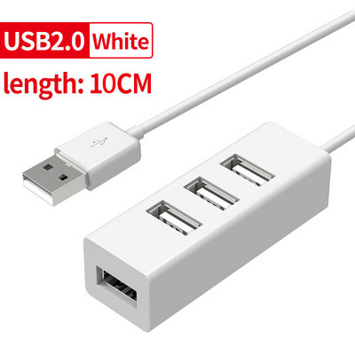 USB 2.0 jaotur USB jaotur 2.0 mitme USB jaoturi jaotur Kasutage toiteadapterit 4 pordiga mitme laiendiga mini USB 2.0 jaotur
