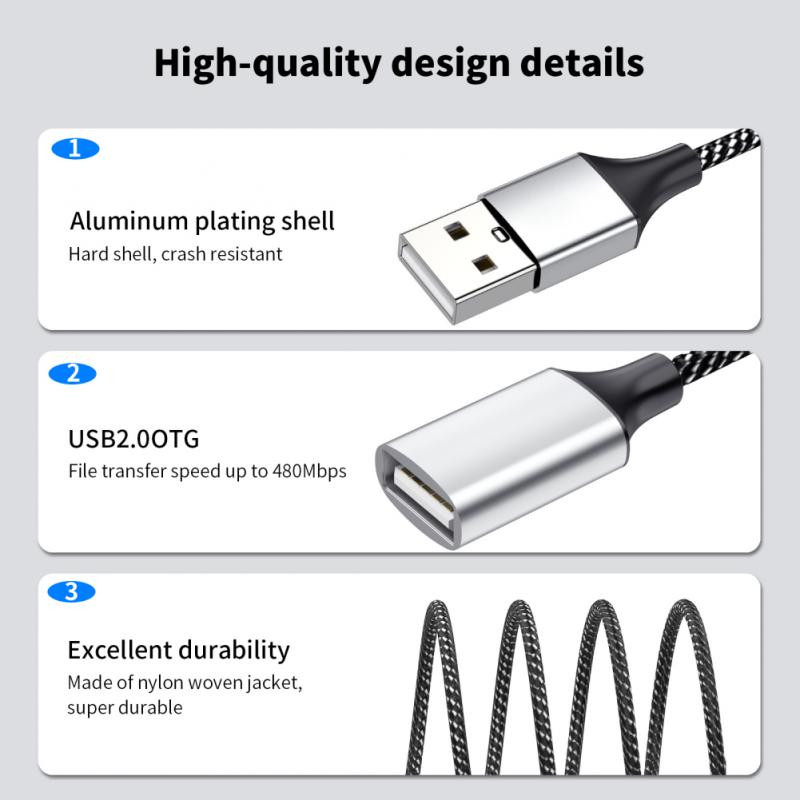 RYRA USB C Hub 4 prievadas C tipo šakotuvas USB 2.0 skirstytuvas didelės spartos OTG adapteris nešiojamas keitiklis, skirtas asmeniniam kompiuteriui, telefonui, nešiojamam kompiuteriui
