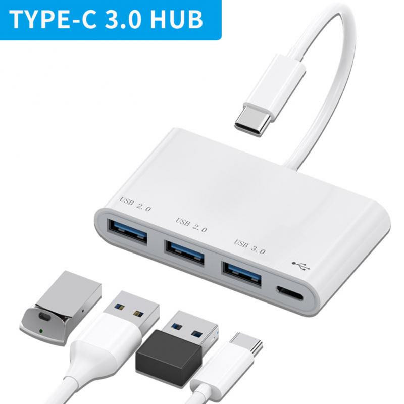 RYRA 4 az 1-ben USB3.0 C hub 4 portos USB 3.0 USB 2.0 Type-c Extender USB Multi-splitter Adapter OTG PC számítógéphez