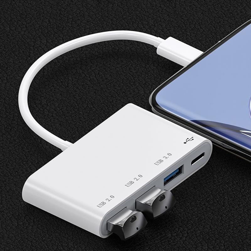 RYRA 4 az 1-ben USB3.0 C hub 4 portos USB 3.0 USB 2.0 Type-c Extender USB Multi-splitter Adapter OTG PC számítógéphez