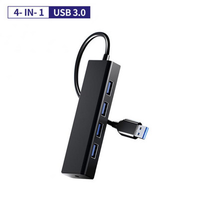 RYRA 4In1 USB koncentratorius USB 2.0 3.0 kelių skirstytuvų adapteris OTG, skirtas asmeniniam kompiuteriui, kompiuterio priedai, nešiojamasis šakotuvas