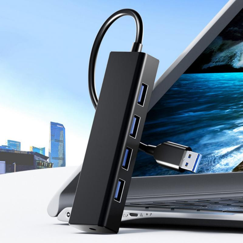 RYRA 4In1 USB koncentratorius USB 2.0 3.0 kelių skirstytuvų adapteris OTG, skirtas asmeniniam kompiuteriui, kompiuterio priedai, nešiojamasis šakotuvas