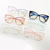 Madingi skaidrūs želė rėmeliai, optiniai akiniai moterims, anti mėlynai šviesūs akiniai, akių apsauga, kompiuterio akiniai plokščias veidrodis