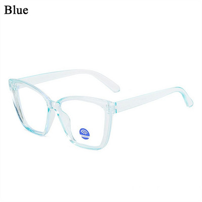 Madingi skaidrūs želė rėmeliai, optiniai akiniai moterims, anti mėlynai šviesūs akiniai, akių apsauga, kompiuterio akiniai plokščias veidrodis