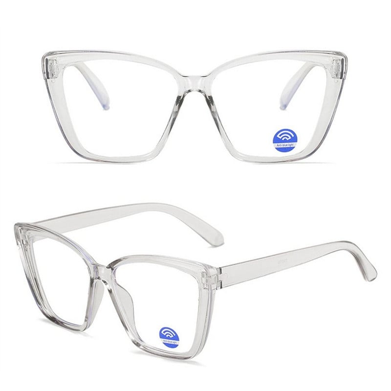 Madingi skaidrūs želė rėmeliai, optiniai akiniai moterims, anti mėlynai šviesūs akiniai, akių apsauga, kompiuterio akiniai plokščias veidrodis