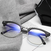 Férfi Retro Anti Blue Light számítógépes szemüvegek Olvasó- és Játékszemüvegek 2023 Klasszikus Félkeret nélküli Anti Blue Light szemüvegek