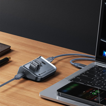 Yottamaster USB C HUB Тип C до 10Gbps USB 3.1 адаптер Мултифункционална докинг станция за MacBook Air M1 M2 USB сплитер