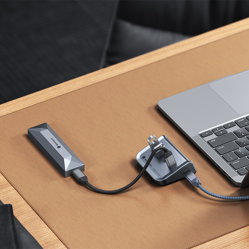 Yottamaster USB C HUB de tip C la 10 Gbps USB 3.1 Adaptor Stație de andocare multifuncțională pentru MacBook Air M1 M2 USB Splitter