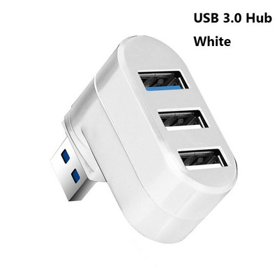 Universalus mini pasukamas 3 prievadų USB 3.0 šakotuvas didelės spartos duomenų perdavimo skirstytuvo dėžutės adapteris USB plėstuvas, skirtas asmeniniam nešiojamajam kompiuteriui MacBook Pro