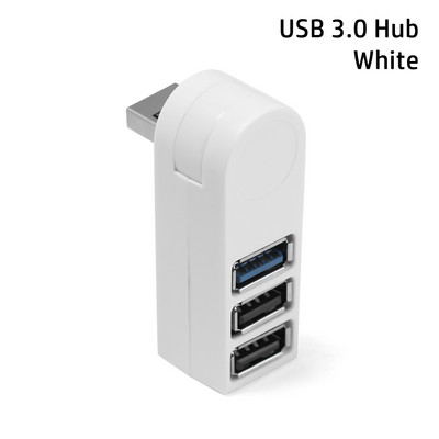 Universalus mini pasukamas 3 prievadų USB 3.0 šakotuvas didelės spartos duomenų perdavimo skirstytuvo dėžutės adapteris USB plėstuvas, skirtas asmeniniam nešiojamajam kompiuteriui MacBook Pro