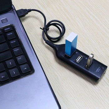 High Speed USB Hub 4 Port USB 2.0 with Cable Mini USB Splitter Hub Χρήση τροφοδοτικού πολλαπλής υποδοχής για φορητό υπολογιστή υπολογιστή