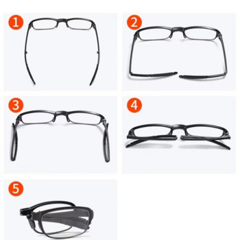 Магнитен държач за очила за четене Рецепта за четене за мъже с прозрачна рамка за компютърни очила против синя светлина за жени TR90
