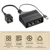 Tīkla sadalītāja plaša saderība 100Mbps LAN tīkla sadalītājs Plug Play Triecienizturīgs interneta sadalītājs Biroja lietošanai