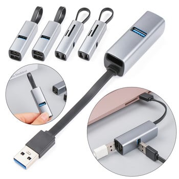 USB C HUB Type-C докинг станция 3 порта 5 порта USB 3.0 сплитер разширител OTG адаптер за мобилен телефон лаптоп кола алуминиева сплав