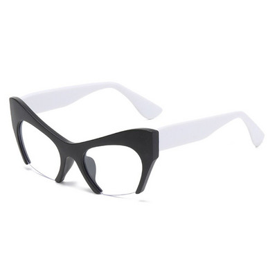 Puskadra pretzilas gaišas brilles sievietēm vīriešiem liela izmēra optiskā acu aizsardzība īpaši vieglas brilles biroja datora aizsargbrilles