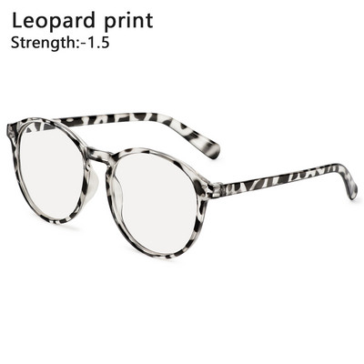 2021 New Fashion Office Anti Blue Light Leopard Print Brilles Dators Sieviešu Blue Blocking Gaming Vīriešu Brilles Apaļš rāmis -1.