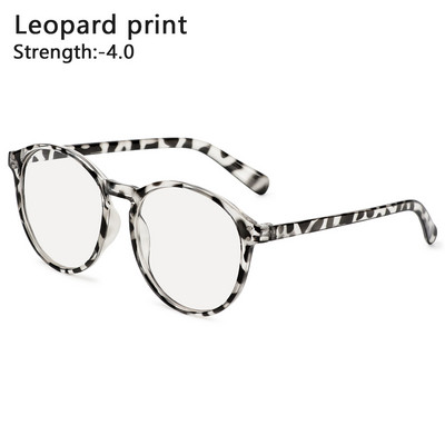 2021 New Fashion Office Anti Blue Light Leopard Print Brilles Dators Sieviešu Blue Blocking Gaming Vīriešu Brilles Apaļš rāmis -1.