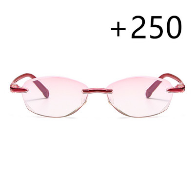 Ultrakönnyű keret nélküli olvasószemüvegek Kék fény elleni sugárzás elleni számítógépes Presbyopia olvasószemüvegek olvasószemüvegek