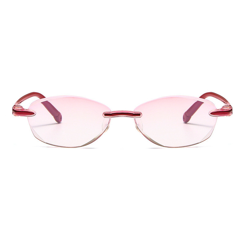 Ultrakönnyű keret nélküli olvasószemüvegek Kék fény elleni sugárzás elleni számítógépes Presbyopia olvasószemüvegek olvasószemüvegek