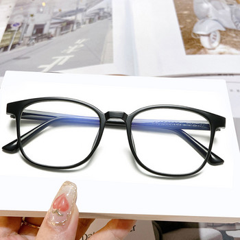 Ретро очила със синя светлина за мъже Дамска модна рамка за компютърни очила Блокираща синя светлина прозрачна розова пластмасова рамка